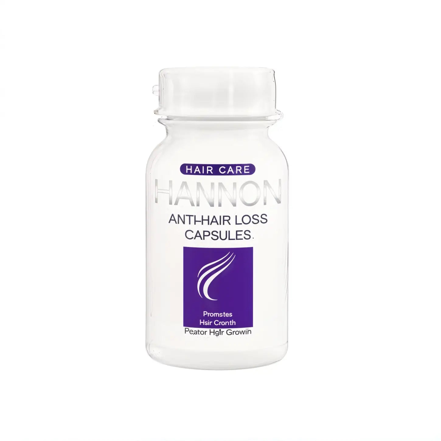 White bottle of Hairworthy Harmony anti-hair loss capsules for hair care. - partnershairdesign