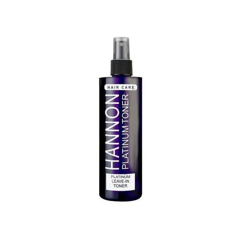 Hannon Platinum Leave-In Toner 270ml bottle of lanon hair spray - partnershairdesign