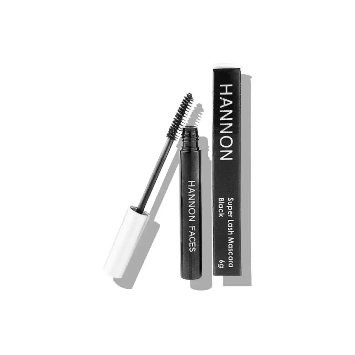 Hannon Super Lash Mascara Black 6g with packaging box - perfect for bold lashes