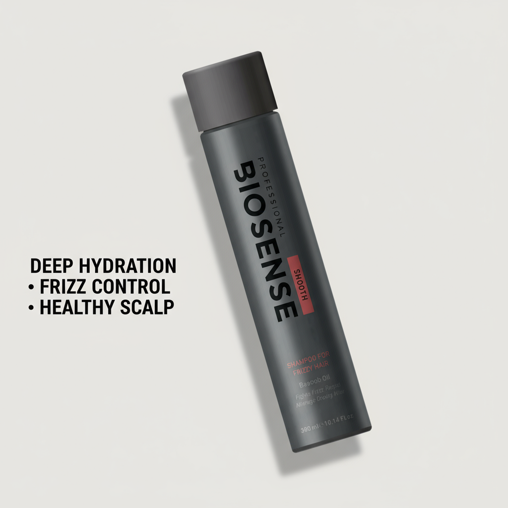Biosense Smooth Shampoo - Angled with benefits