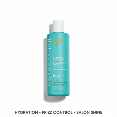 Moroccanoil Smoothing Shampoo and Conditioner duo — complete anti-frizz system for sleek manageable hair