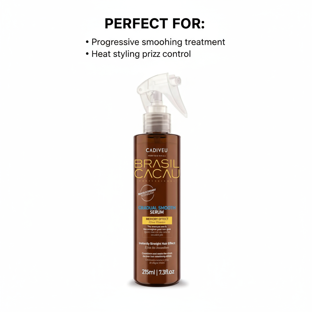 Brasil Cacau Gradual Smooth Serum 215ml - Anti Frizz Hair Serum