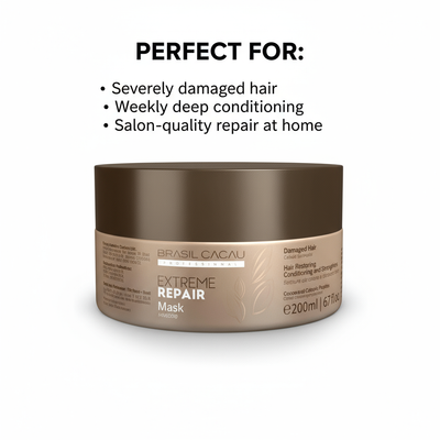 Brasil Cacau Extreme Repair Mask 200ml - Keratin Hair Mask