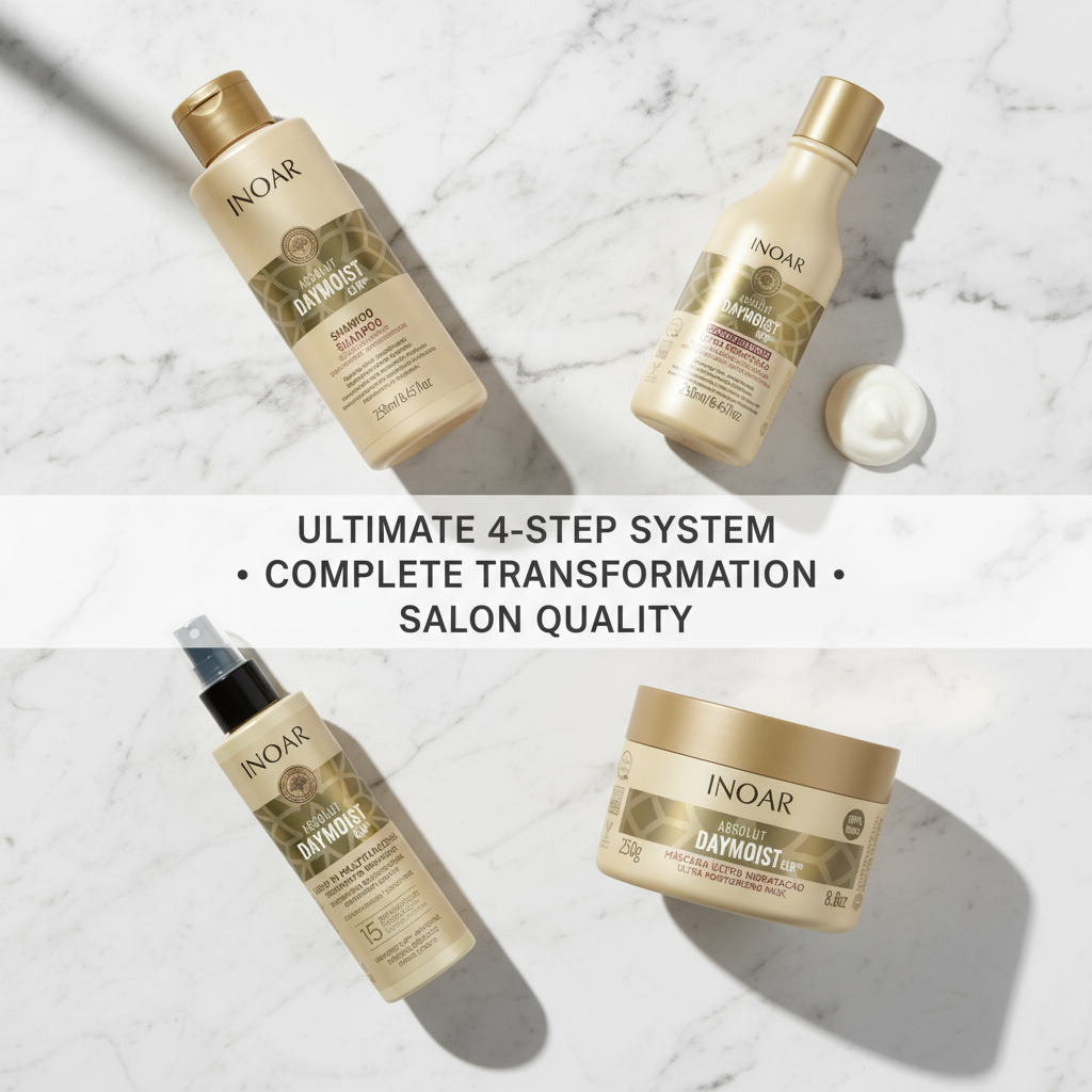 Inoar Daymoist Ultimate 4-Step System Bundle - Deep Hydration & Repair