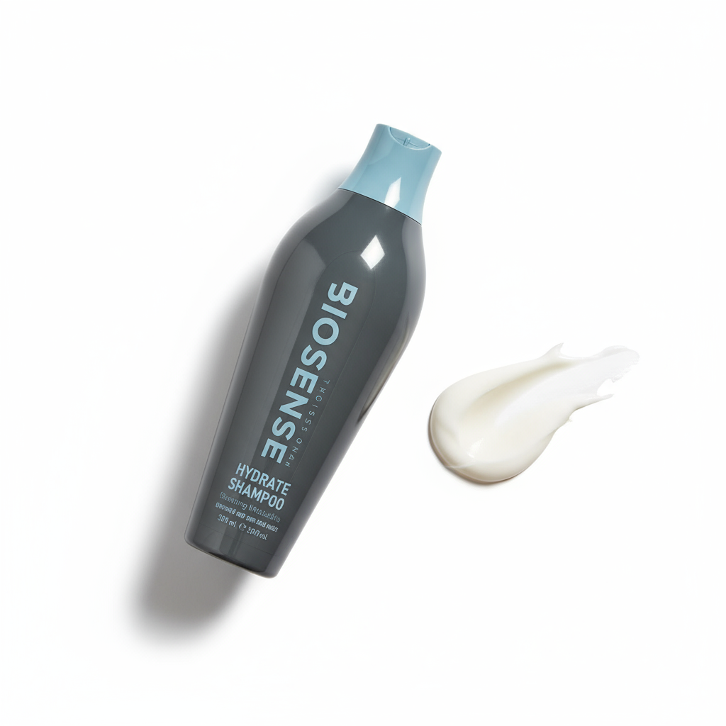 Biosense Hydrate Shampoo - Clean overhead shot