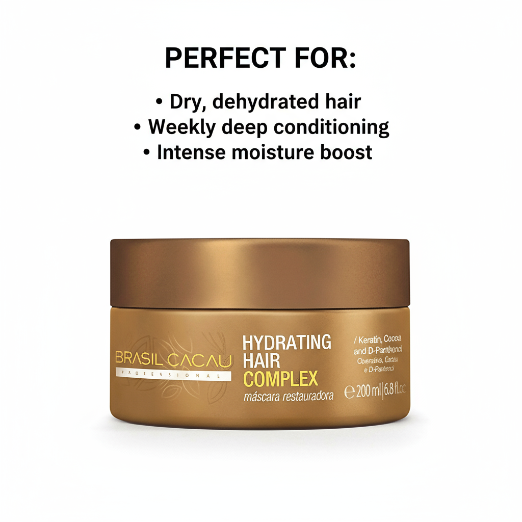 Brasil Cacau Hydrating Hair Complex Mask - Deep Conditioning Treatment 200ml