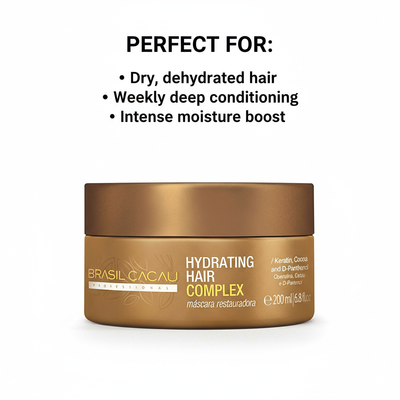 Brasil Cacau Hydrating Hair Complex Mask - Deep Conditioning Treatment 200ml