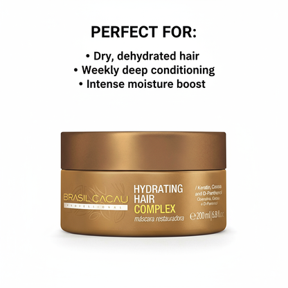 Brasil Cacau Hydrating Hair Complex Mask - Deep Conditioning Treatment 200ml