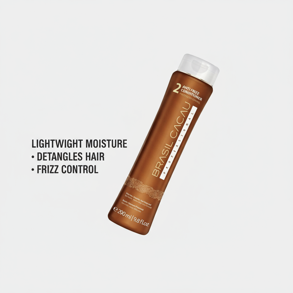Brasil Cacau Anti-Frizz Conditioner - Lightweight Moisturizing Conditioner 300ml
