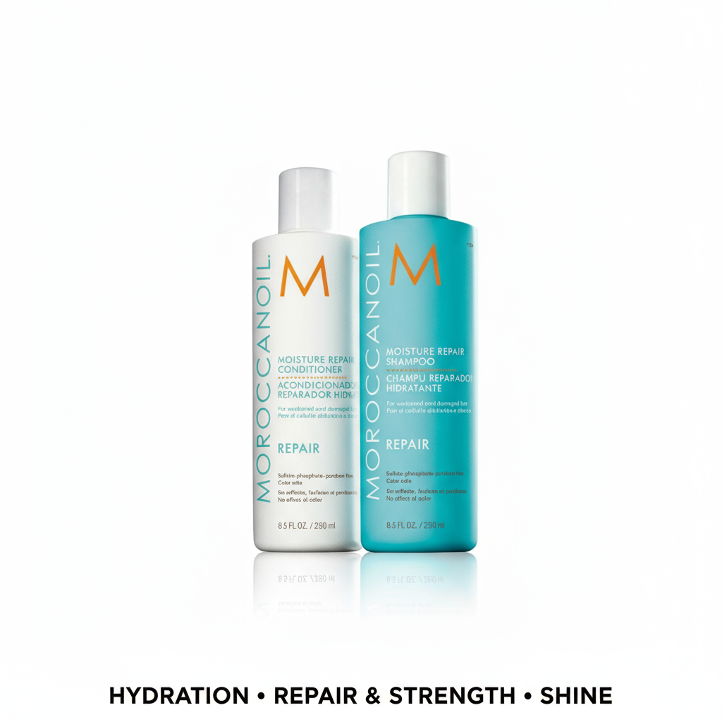 Moroccanoil Moisture Repair Bundle - Drop shadow with benefits
