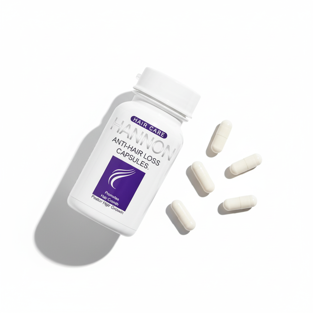 Hannon Anti-Hair Loss Capsules - Clean overhead shot