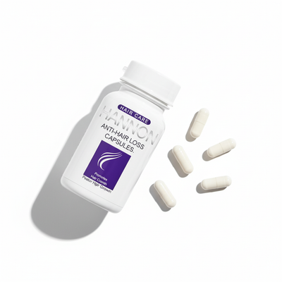 Hannon Anti-Hair Loss Capsules - Clean overhead shot
