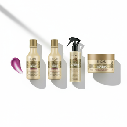 Inoar Daymoist Ultimate 4-Step System Bundle - Deep Hydration & Repair