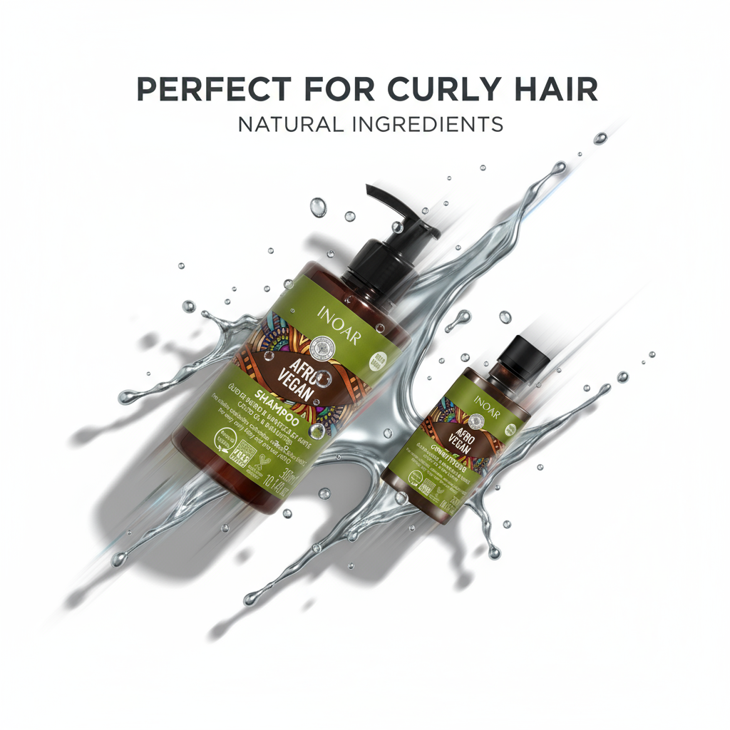 Inoar Afro Vegan Complete Wash & Care Bundle - 3-Step Curl System
