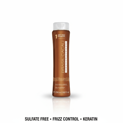 Brasil Cacau Shampoo - Frizz Control Shampoo 290ml (Sulfate Free)
