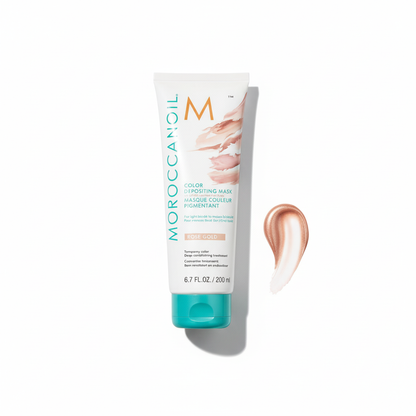 Moroccanoil Color Deposit Mask Rose Gold - Clean overhead shot