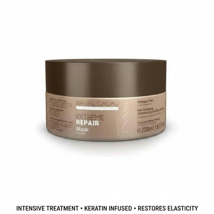 Brasil Cacau Extreme Repair Mask 200ml - Keratin Hair Mask