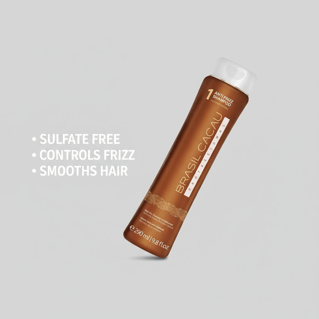 Brasil Cacau Shampoo - Frizz Control Shampoo 290ml (Sulfate Free)