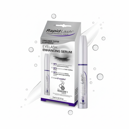 RapidLash Eyelash Enhancing Serum - Artistic Product Photography with Serum Droplets