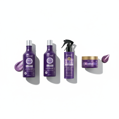 Inoar Absolut Speed Blond Ultimate 4-Step System - Complete Blonde Care & Toning