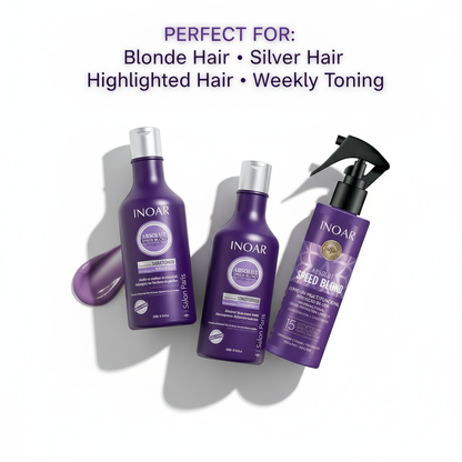 Inoar Absolut Speed Blond Ultimate 4-Step System - Complete Blonde Care & Toning