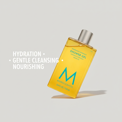 Moroccanoil Shower Gel - Angled with benefits