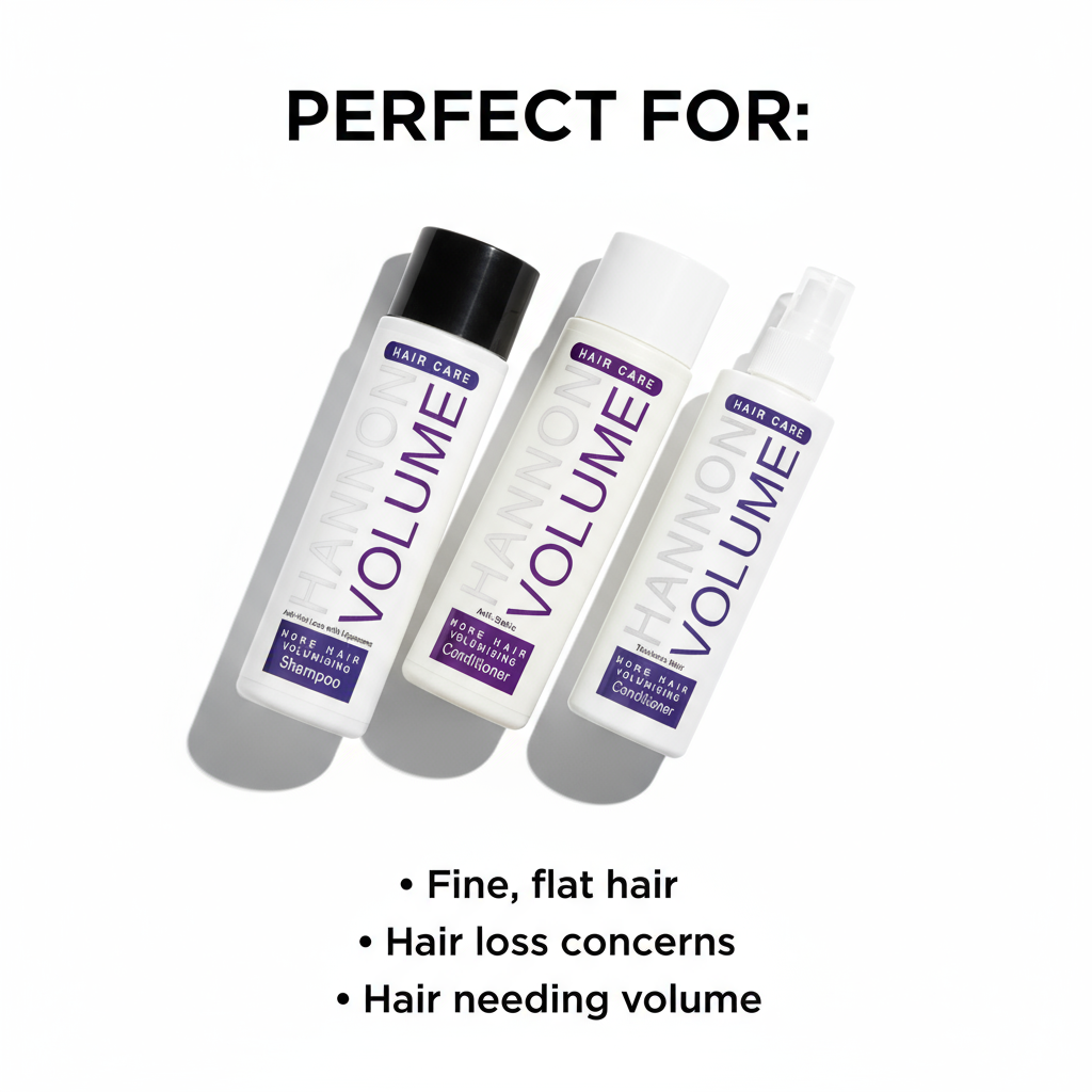 Hannon More Hair Complete Volumising Bundle - 3-Step Volume Boost System