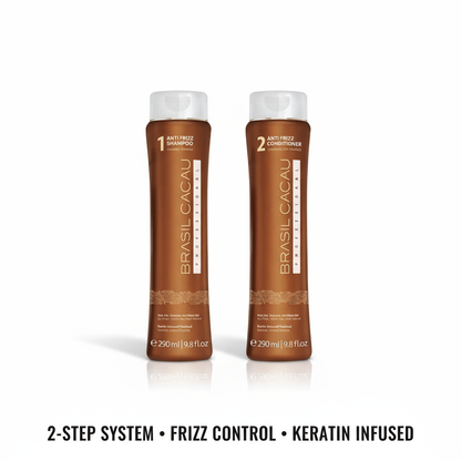 Brasil Cacau Anti-Frizz Duo Bundle - 2-Step Sulfate-Free Frizz Control System