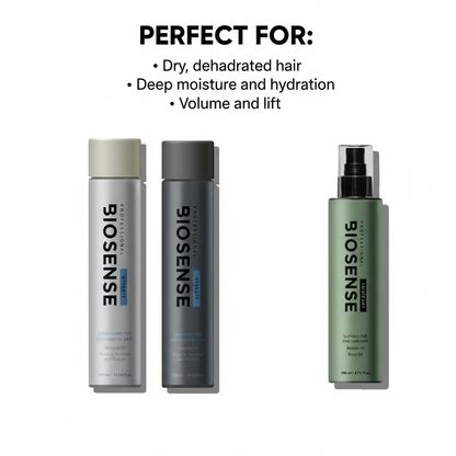 Biosense Shampoo & Conditioner Hydrate Bundle With Free Create Lift Spray