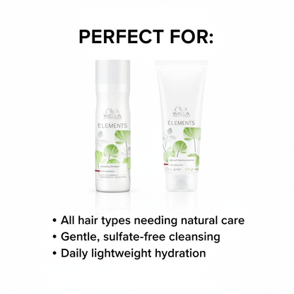 Wella Elements Shampoo & Conditioner Bundle - Natural Care Duo
