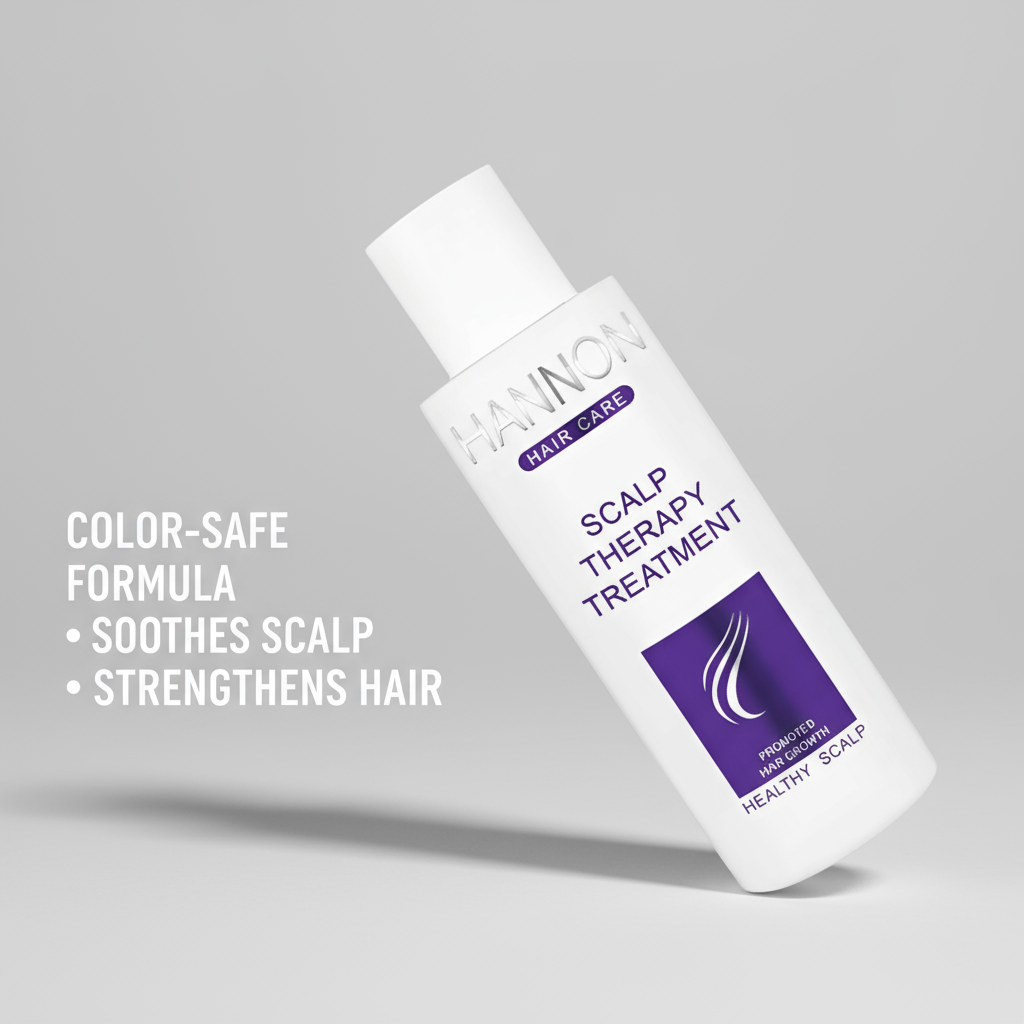 Hannon Scalp Therapy Treatment Color-Safe - Angled with benefits