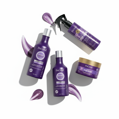 Inoar Absolut Speed Blond Ultimate 4-Step System - Complete Blonde Care & Toning