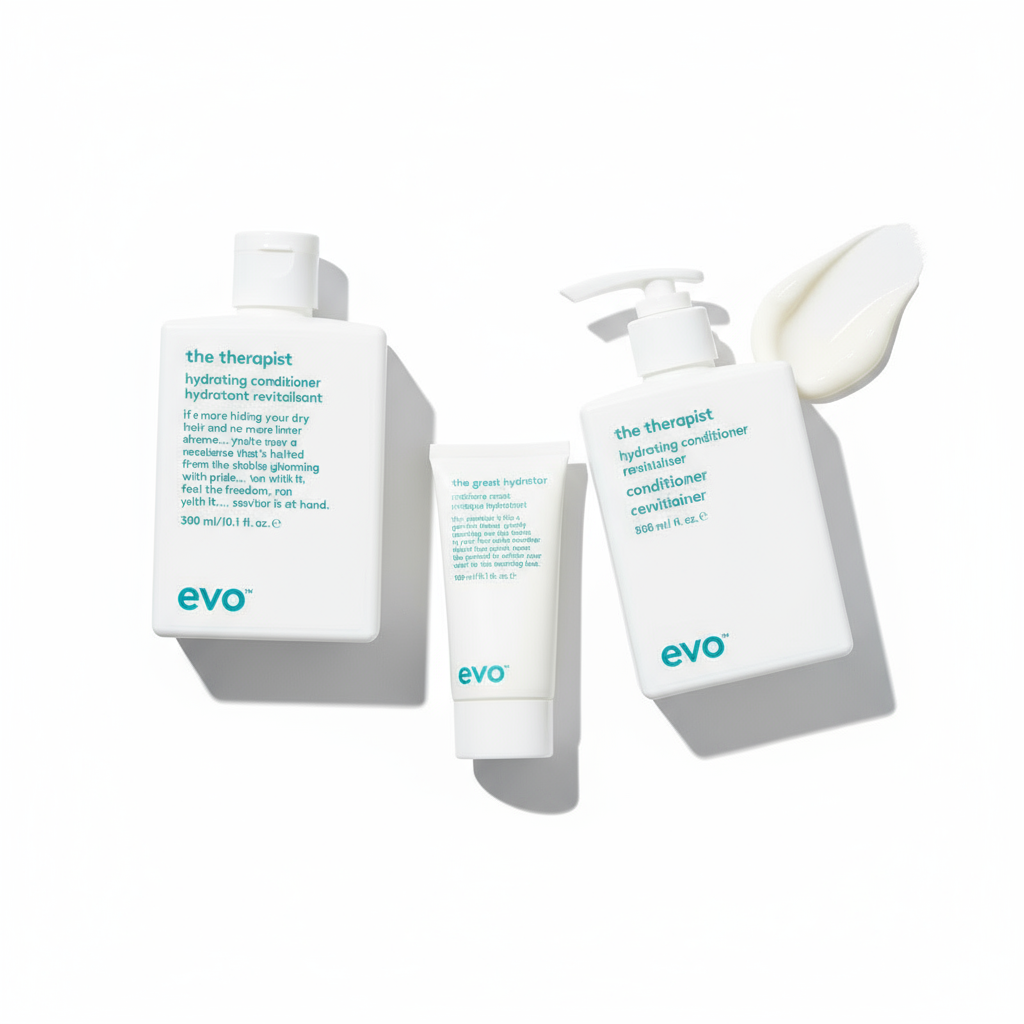 EVO the Therapist Hydrating System Bundle - 3-Step Deep Hydration for Dry Hair
