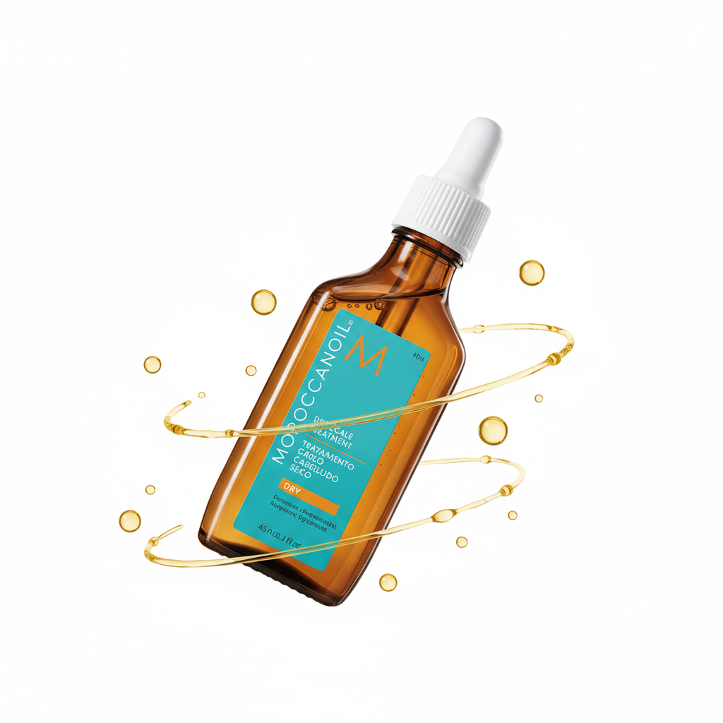 Moroccanoil Dry Scalp Treatment - Artistic with droplets
