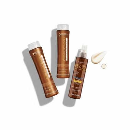 Brasil Cacau Gradual Smooth System Bundle - 3-Step Progressive Smoothing with Heat Protection