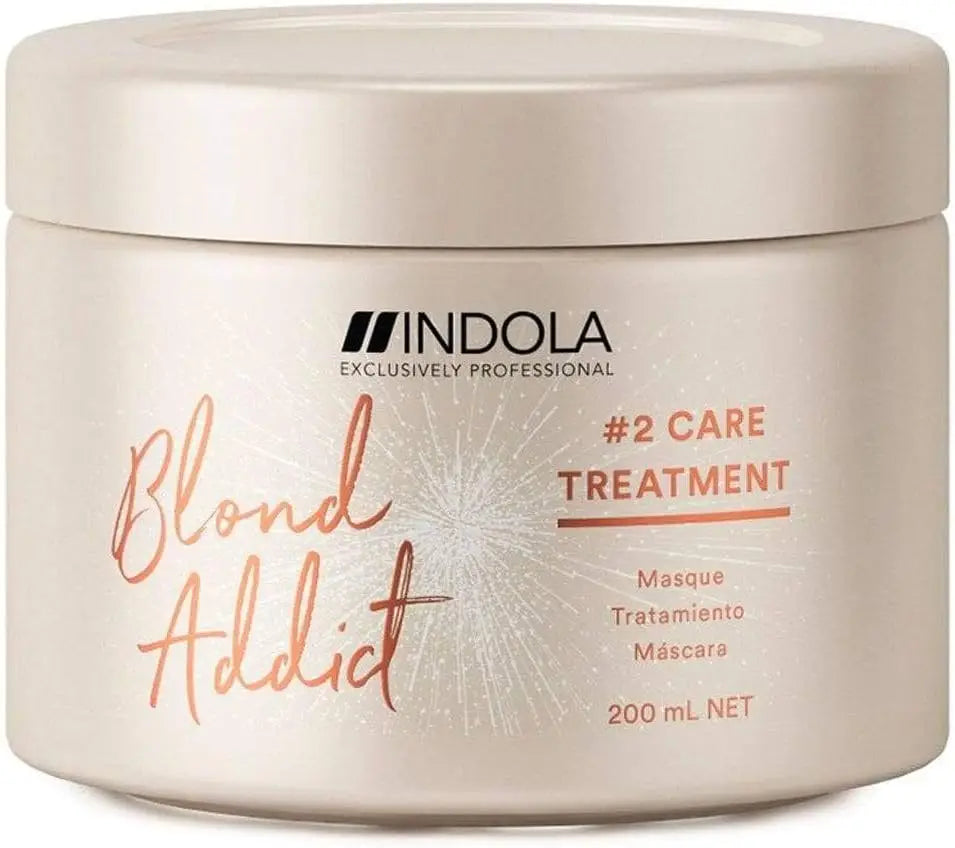 Indola Blond Addict Mask: #2 Care Treatment for Blonde Hair - Repair & Enhance | 200ml