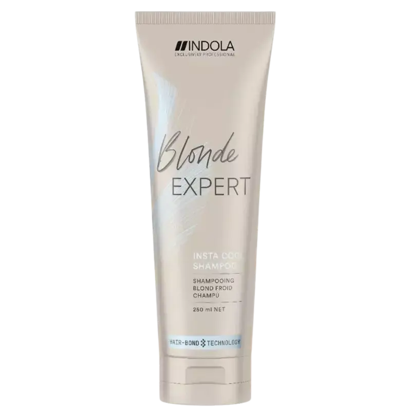Indola Blonde Expert Insta Cool Shampoo: Tone & Revitalize Blonde Hair - 250ml