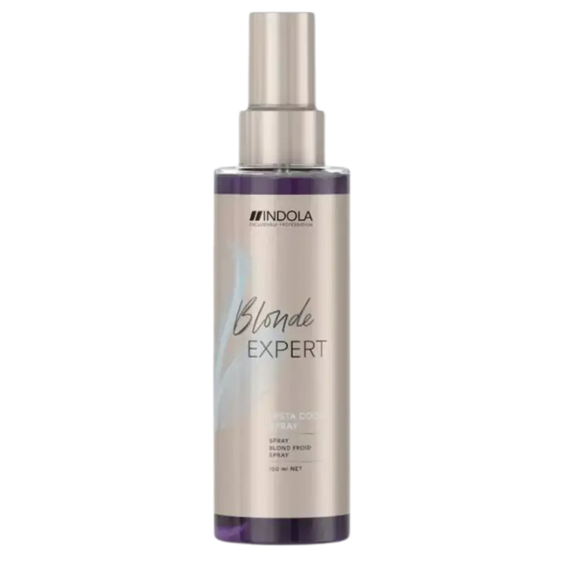 Indola Blonde Expert Insta Cool Spray 150ml for Blonde Hair - Tone Corrector, Anti-Brassiness, Professional Hair Care