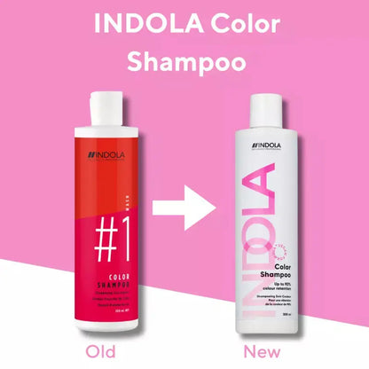 Indola Color Shampoo 300ml: Old vs New Packaging. Color Protection and Vibrancy.