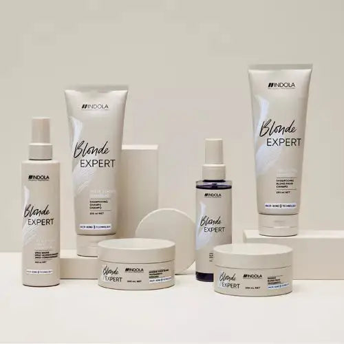 Indola Blonde Expert Hair Care: Shampoo, Conditioner, and Treatment Set for Blonde Hair