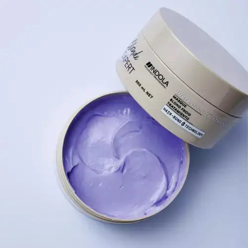 Indola Blonde Expert Insta Cool Treatment: Purple hair mask for blonde hair, hair care product