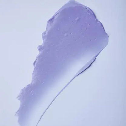 Indola Blonde Expert Insta Cool Treatment swatch: Purple hair mask for cool blonde tones & shine. Hair care product.