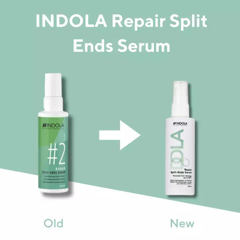Indola Repair Split Ends Serum: Old vs New Packaging Comparison | Hair Repair Serum
