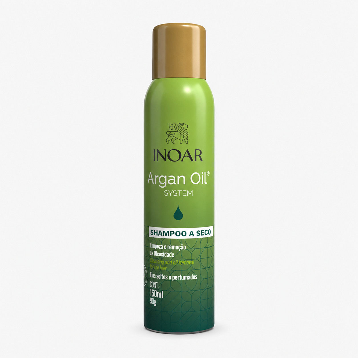Inoar Argan Oil System Dry Shampoo 150ml front view on a white background