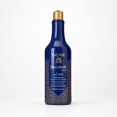 Inoar Baccarah Blue Conditioner 500ml front view on a white background