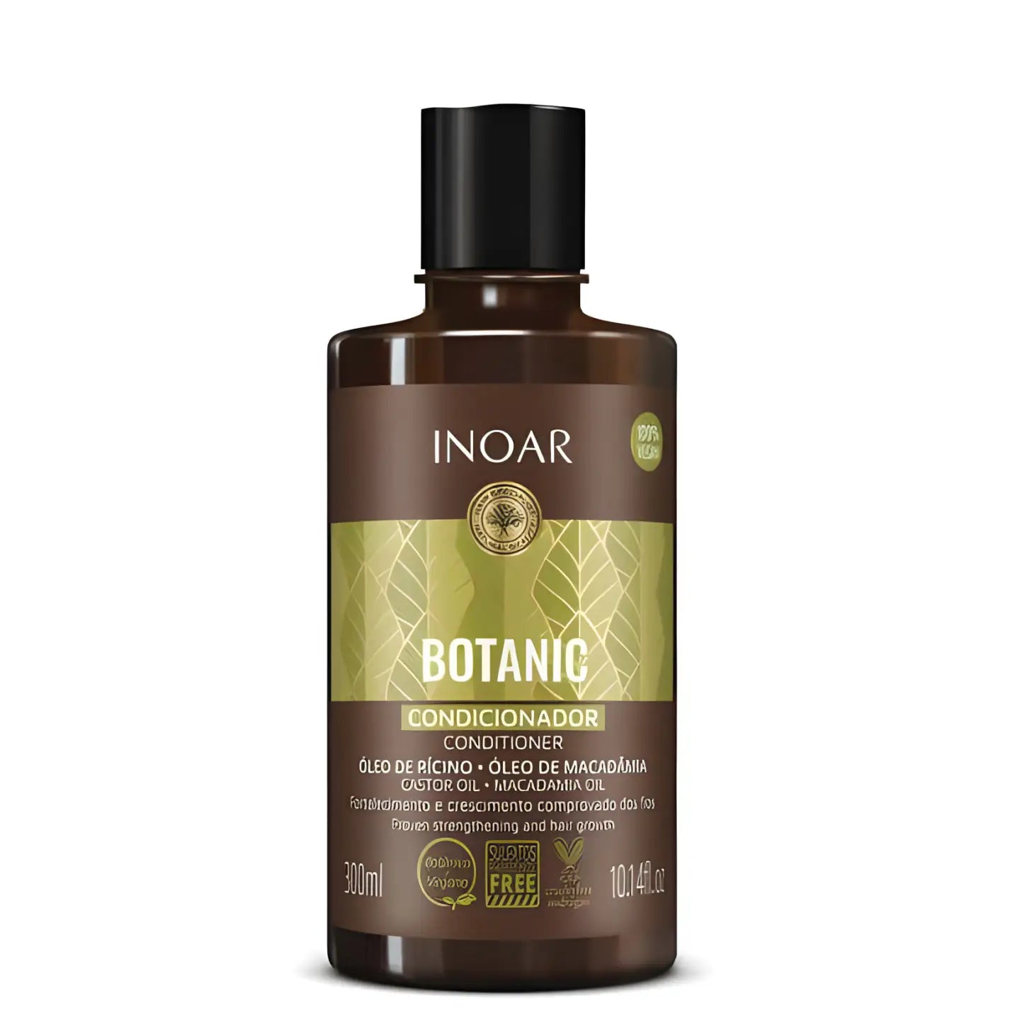 Inoar BOTANIC CONDITIONER 300ml with castor and macadamia oils for nourished hair