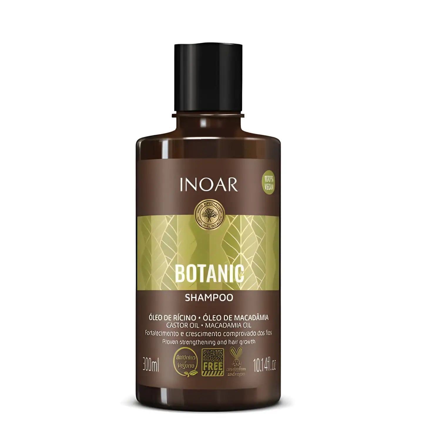 Inoar BOTANIC SHAMPOO 300ml for healthy hair growth with argan and olive oils