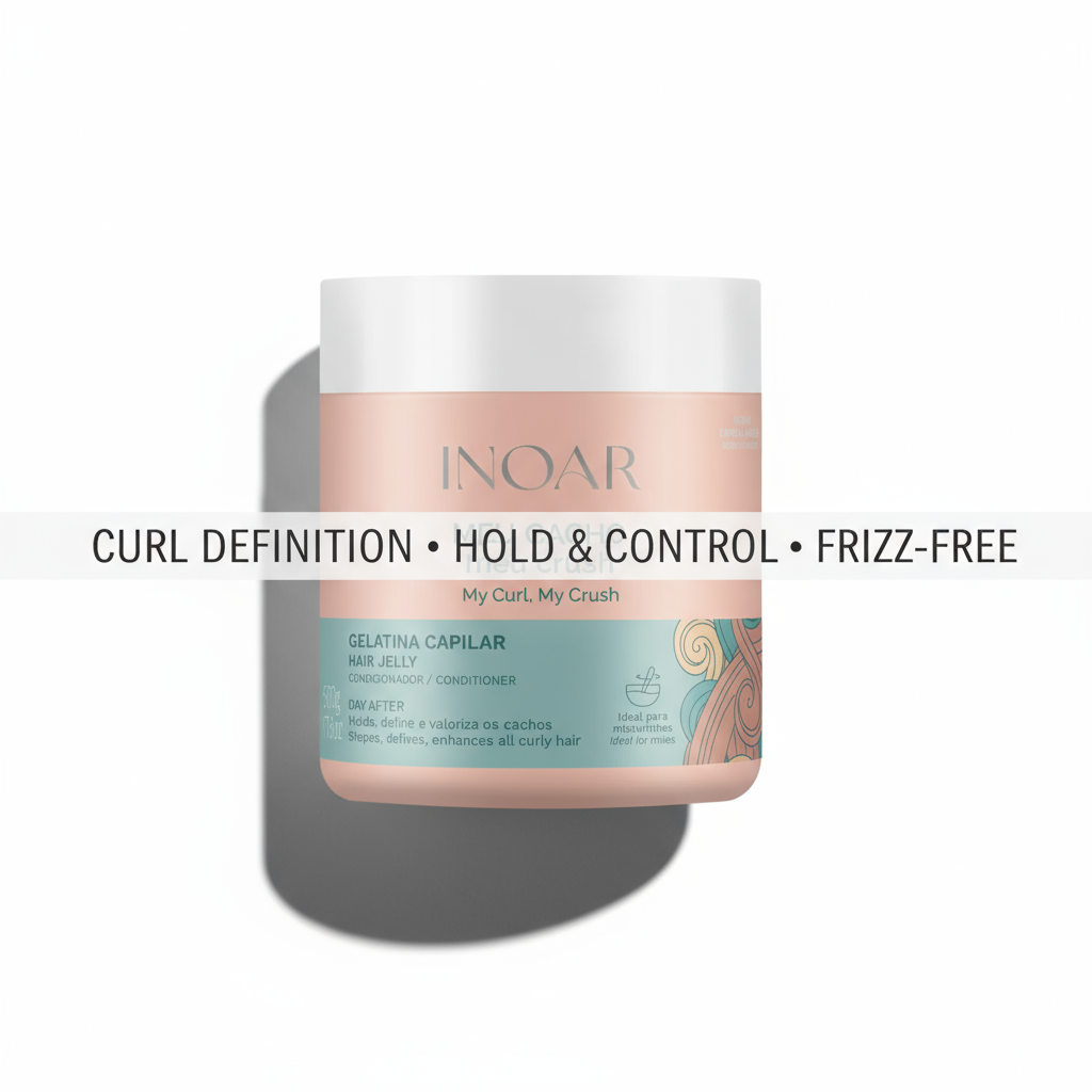 Inoar curly mask hair jelly for curl definition and frizz control best hair jelly for curly hair South Africa
