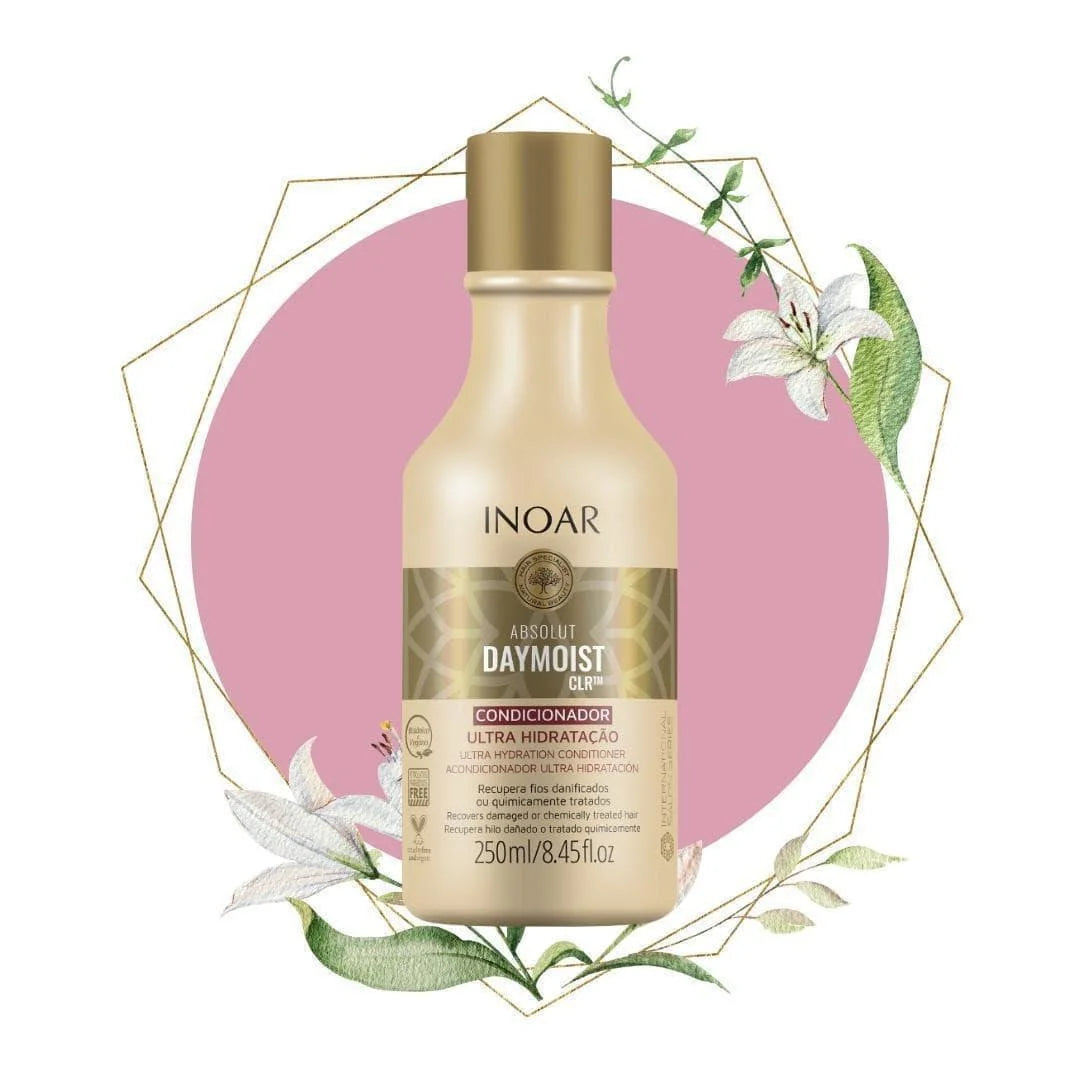 Inoar Daymoist Conditioner 250ml, ultra moisturizing formula for soft and healthy hair