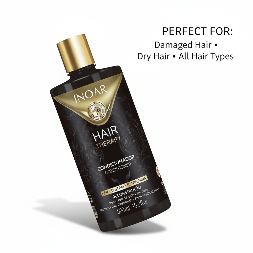 Inoar Hair Therapy Conditioner 500ml bottle for damaged dry and all hair types